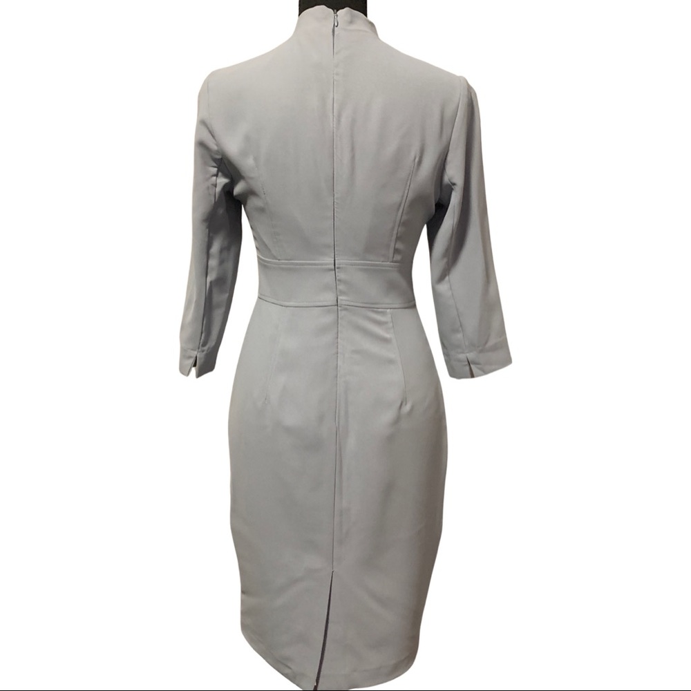 Stunning Business Midi Dress in Grey - Picture 4 of 7